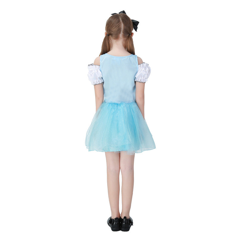 disfraces de carnaval de Halloween Alicia en el país de las maravillas Disfraz Cosplay Lolita Vestido Kids Princess Dress Stage Costume