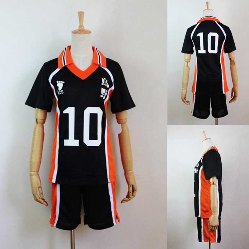 haikyuu hinata shoyo kageyama tobio cosplay disfraz Karasuno Tobio Cosplay Voleibol de la escuela secundaria Ropa deportiva uniforme